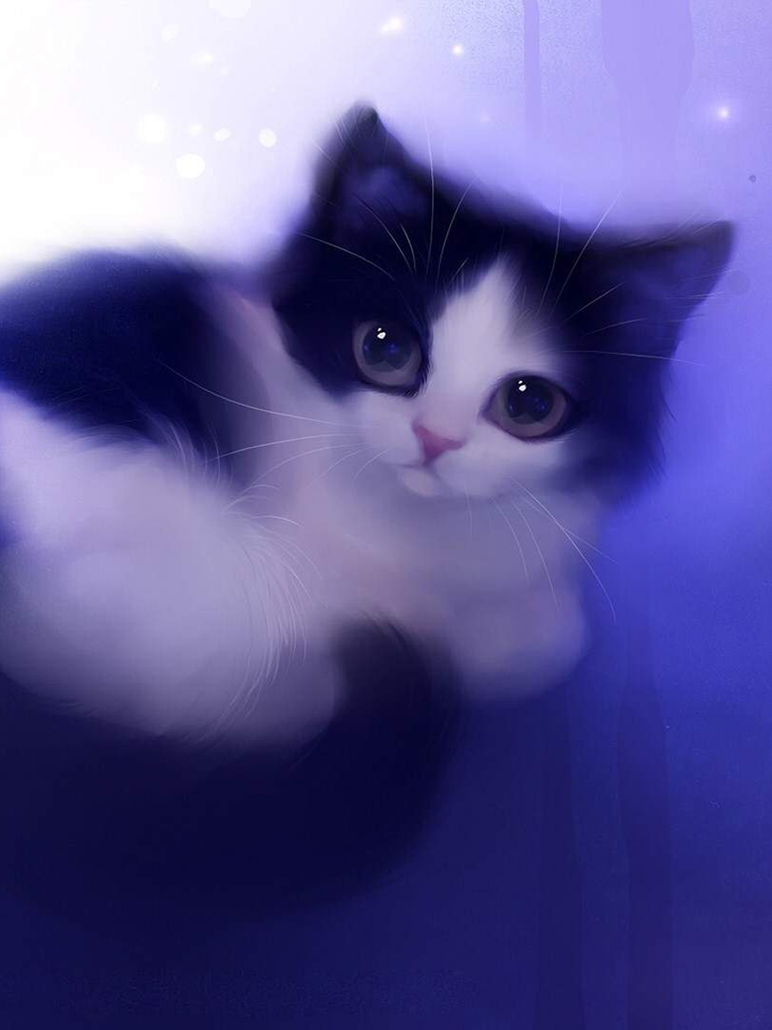 Cat Wallpaper (Cartoon, Cute, Purple) HD Cat Wallpaper